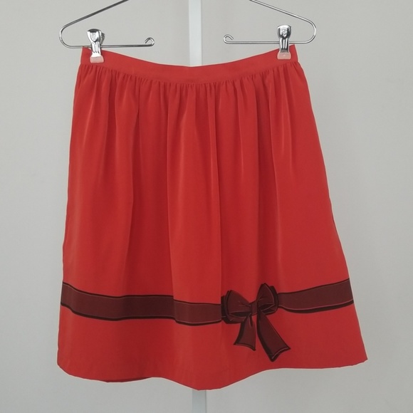 Bea & Dot by ModCloth Red Bow Skirt, Size Small - Picture 1 of 6